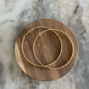 Simple Gold Oversized Hoop